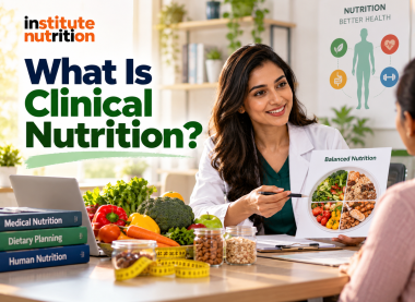 Dietitian explaining clinical nutrition and balanced dietary planning